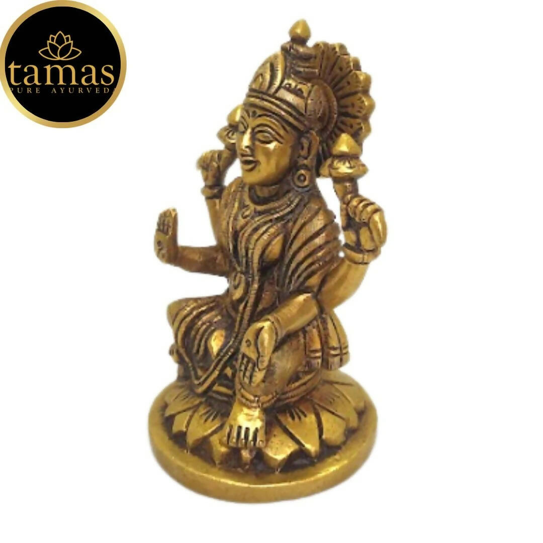 Tamas Brass Lord Ganesh Lakshmi Statue (Golden) - Distacart