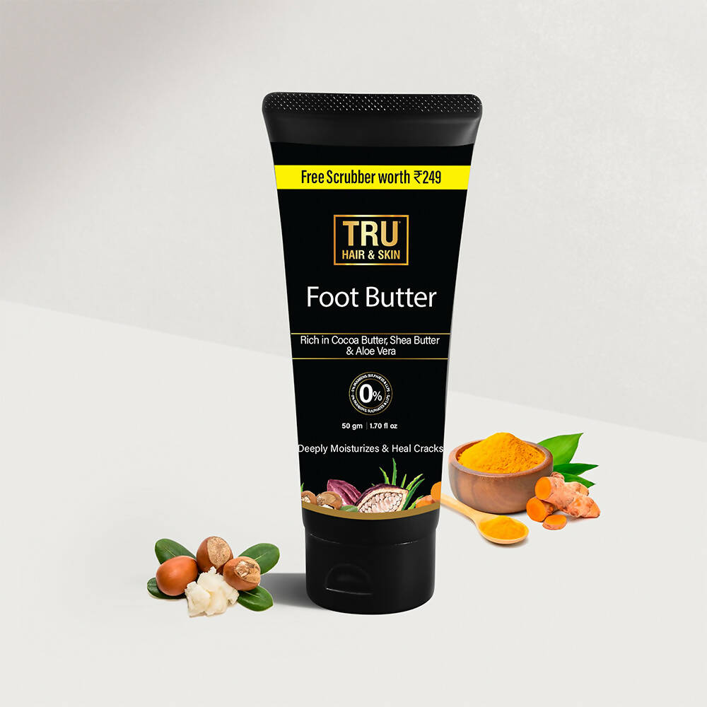 Tru Hair & Skin Foot Butter For Cracked Heels - Distacart