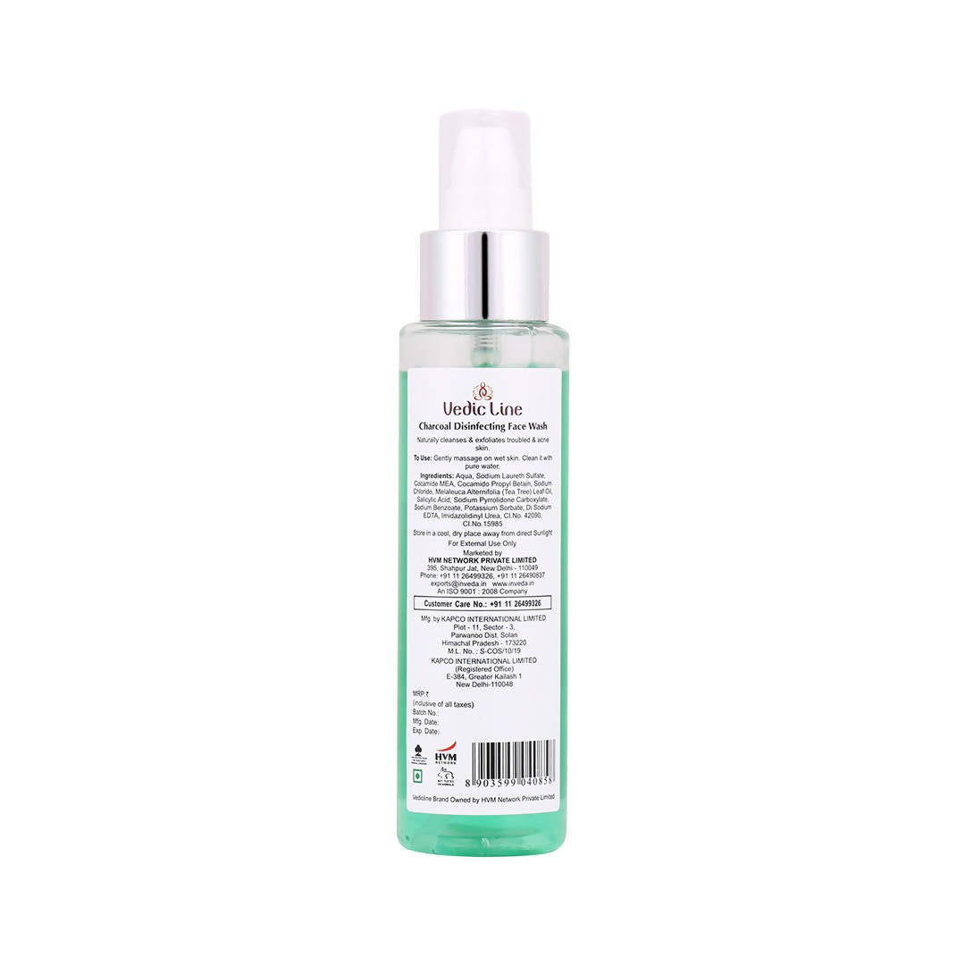 Vedic Line Active Charcoal Disinfecting Face Wash - Distacart