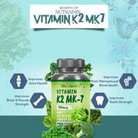 Thumbnail for Nutrainix Vitamin K2 MK-7 Tablets
