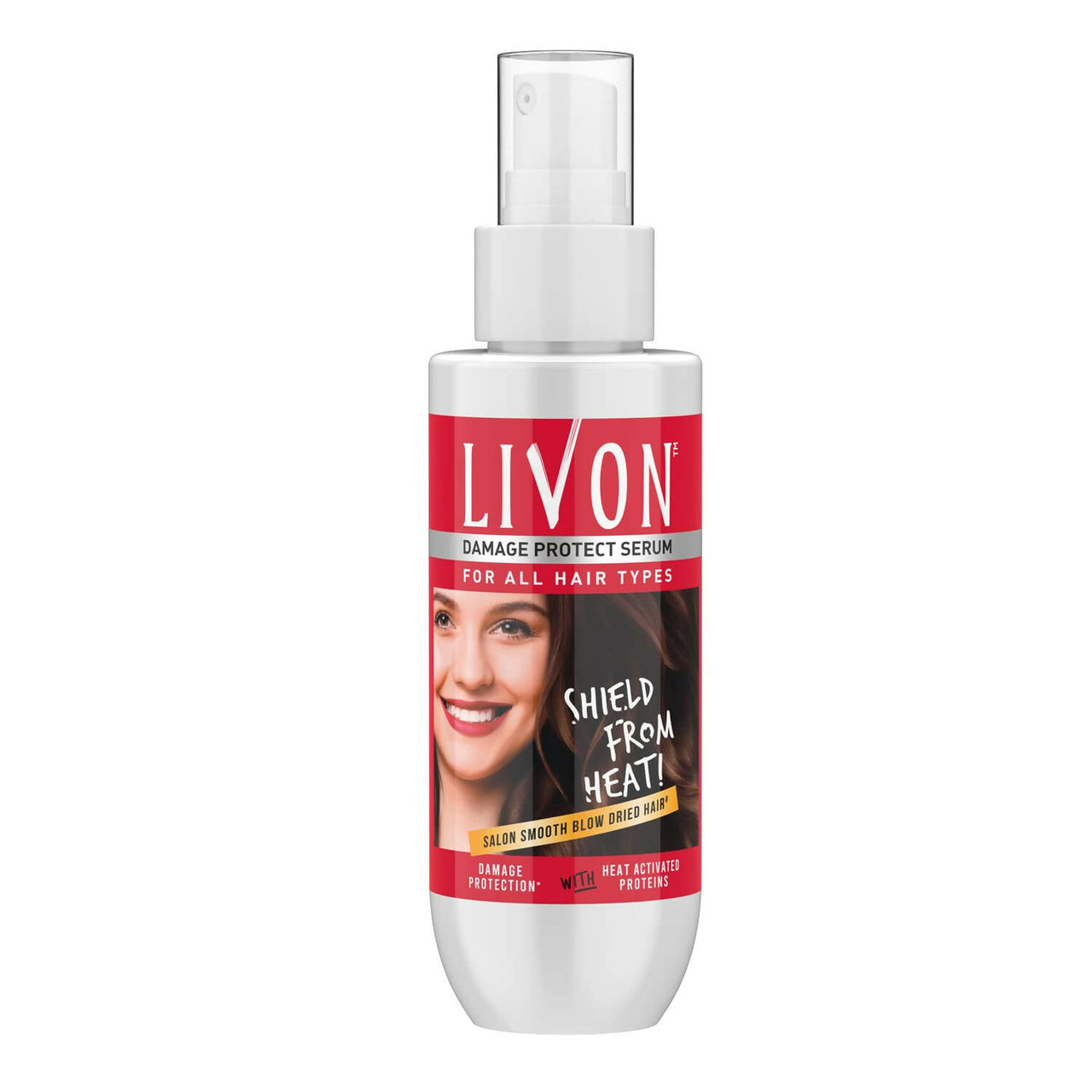 Can we use livon serum before straightening deals