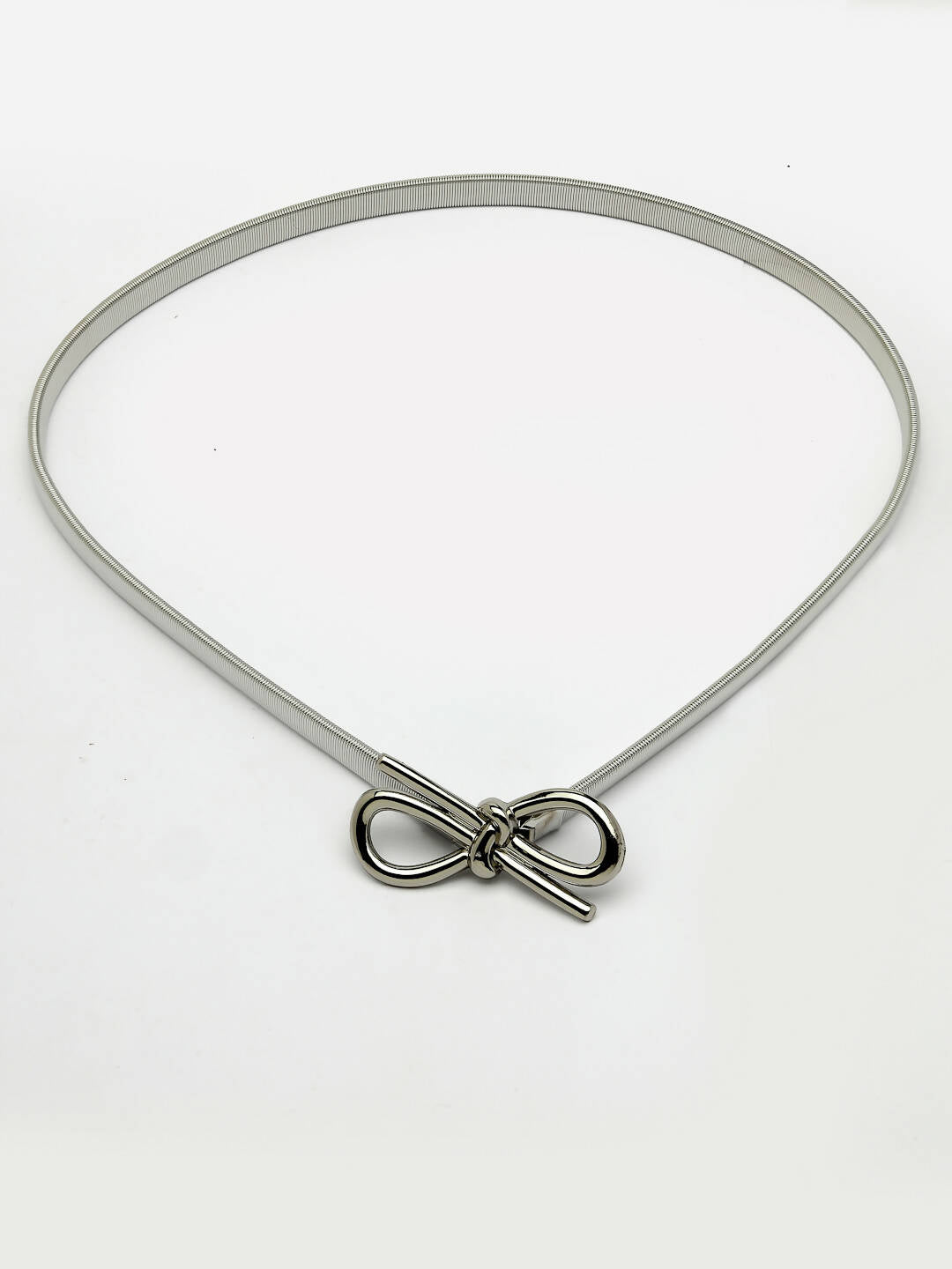 NVR Women Circular Silver Plated Stretchable Metal Belt - Distacart