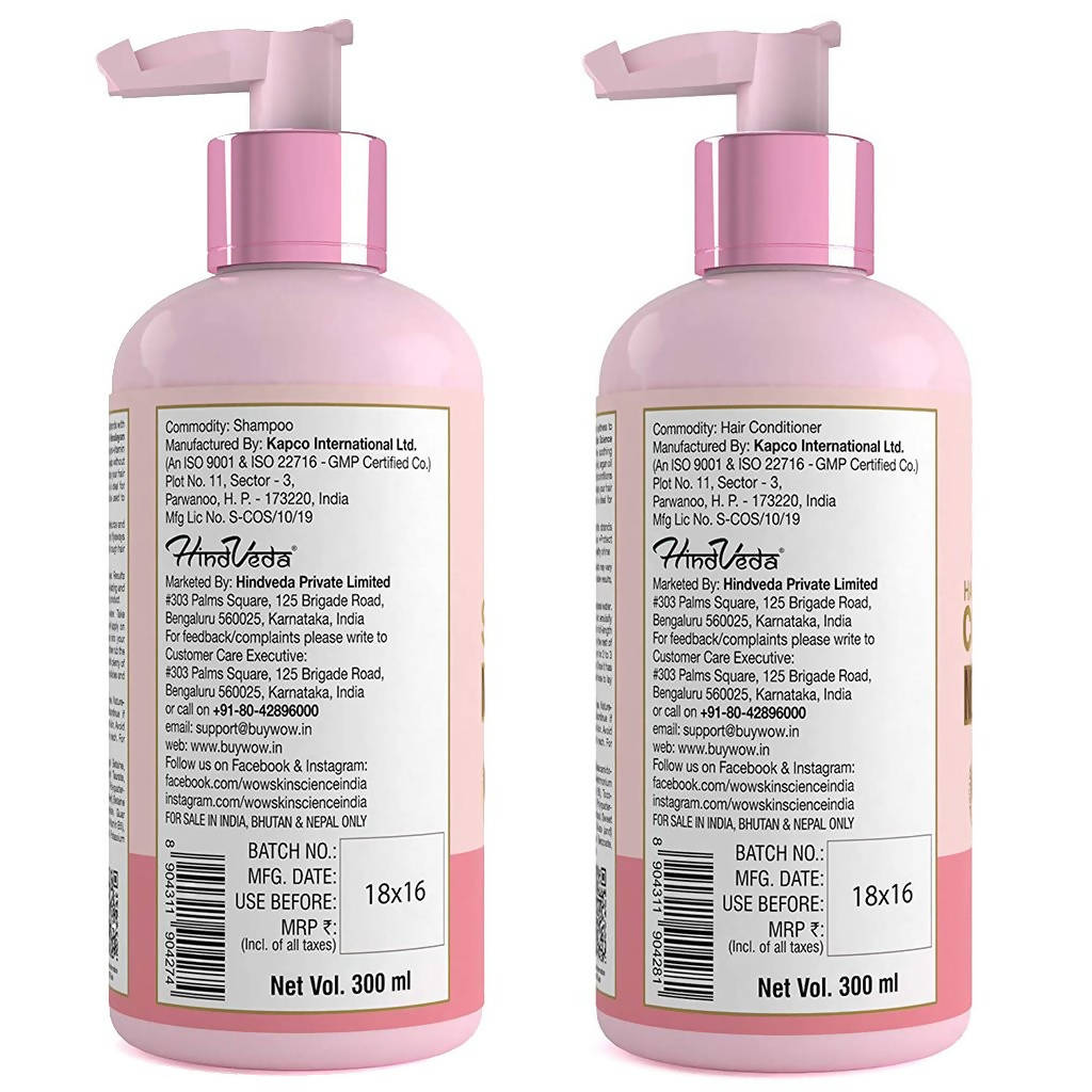 Wow Skin Science Himalayan Rose Shampoo and Conditioner - Distacart