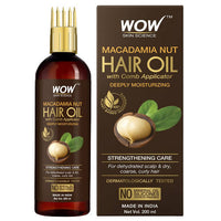 Thumbnail for Wow Skin Science Macadamia Nut Hair Oil With Comb Applicator - Distacart