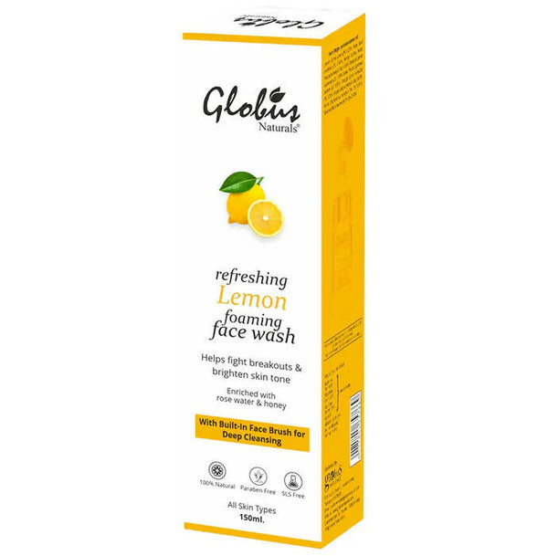 Globus Naturals Lemon Foaming Face Wash - Distacart