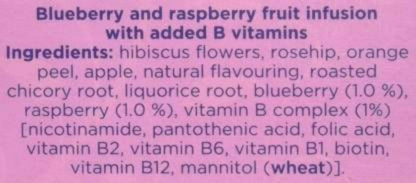 Tetley Super Fruits Boost With Blueberry & Raspberry Tea Bags - Distacart