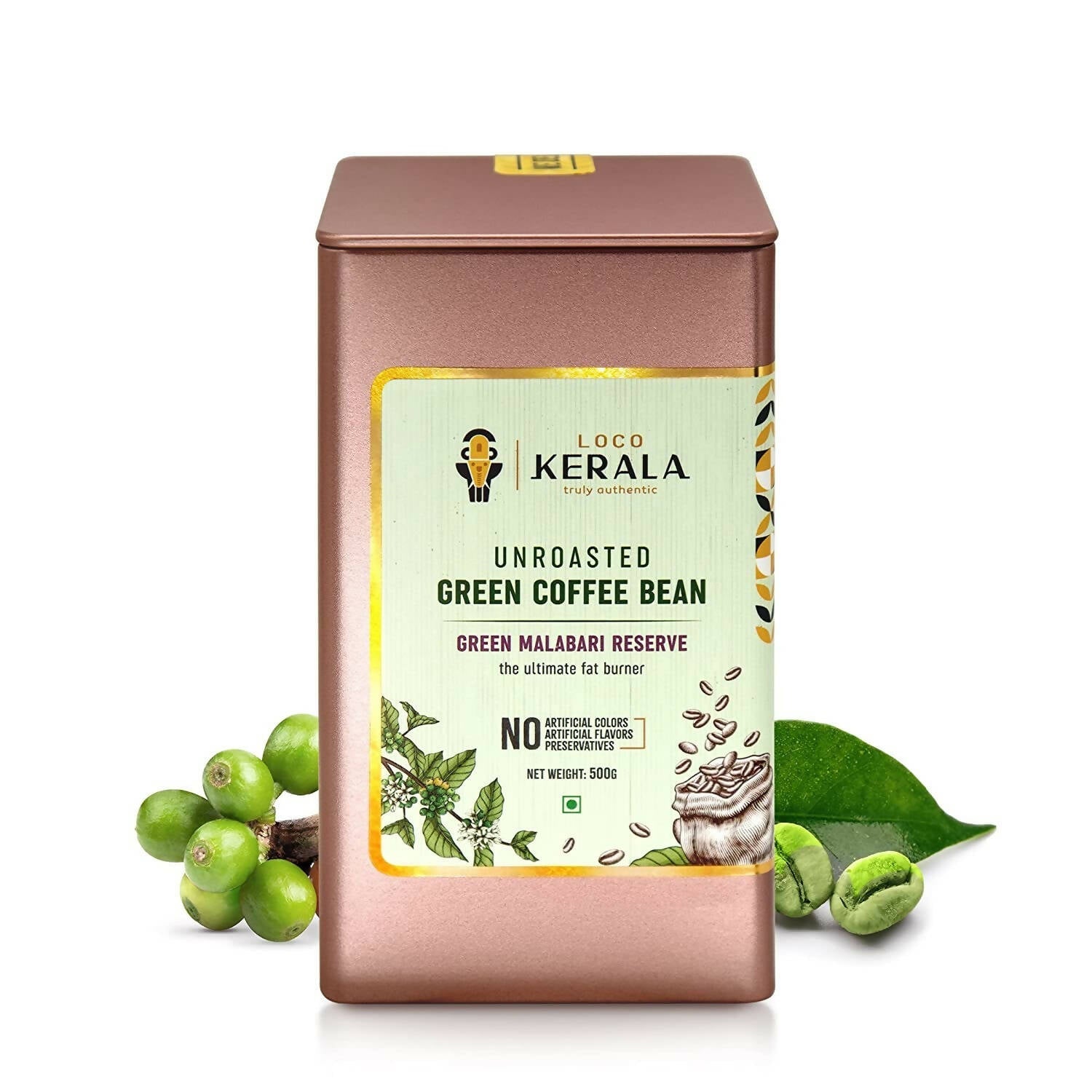 LocoKerala Green Malabari Reserve Unroasted Green Coffee Bean - Distacart