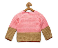 Thumbnail for Chutput Kids Pink Kitty Design Solid Pullover For Baby Boys Sweater For Baby Boys - Distacart