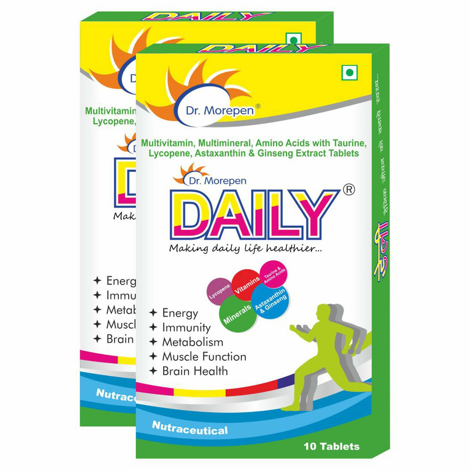 Dr. Morepen Daily Multivitamin Tablets for Women & Men, Multivitamins & Minerals Supplement - Distacart