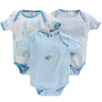 Thumbnail for EIO New Born Baby Rompers Body Suits Jump Suit For Boys And Girls - Blue - Distacart