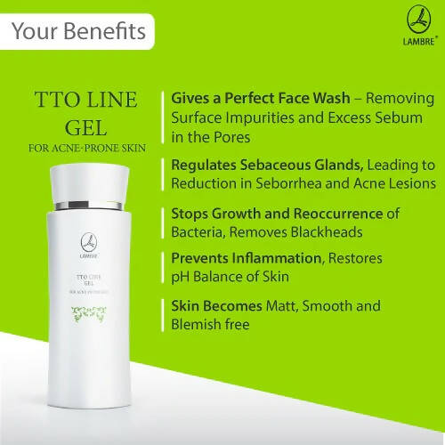 Lambre TTO Line Gel For Acne Prone Skin - Distacart