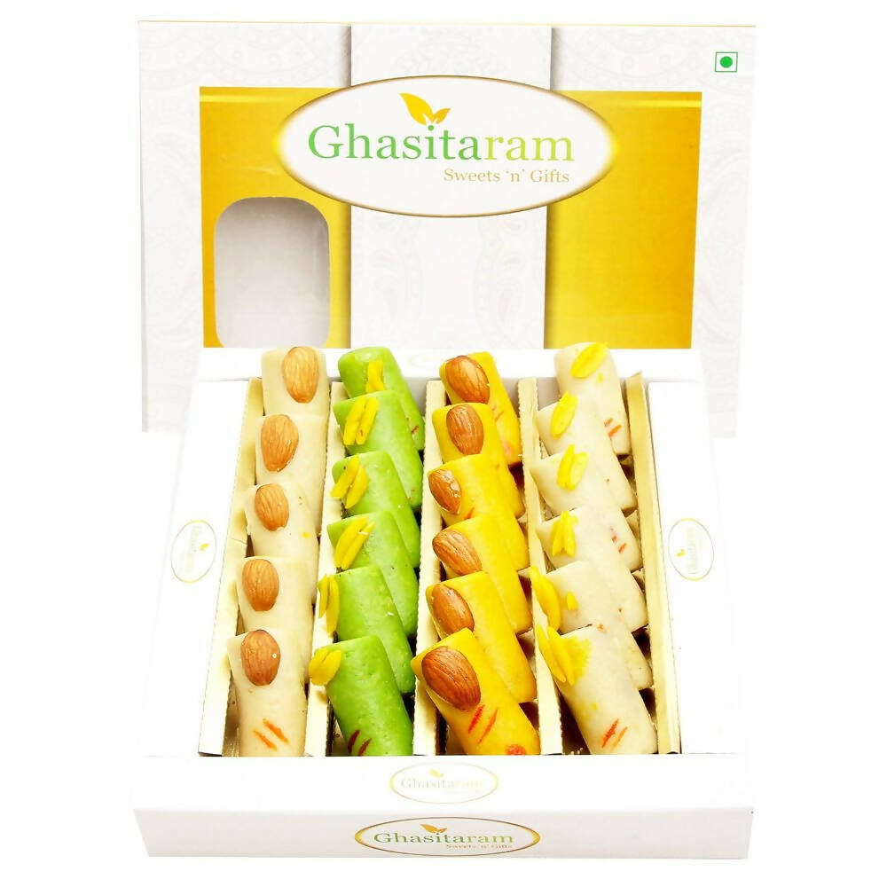 Ghasitaram Sugarfree Assorted Rolls Sweet Box - Distacart