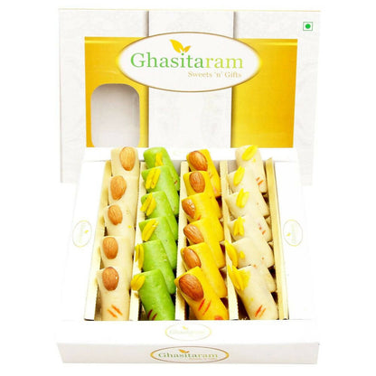 Ghasitaram Sugarfree Assorted Rolls Sweet Box - Distacart
