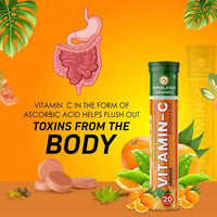 Thumbnail for Organics Vitamin-C Orange Flavour With Amla & Zinc Tablets
