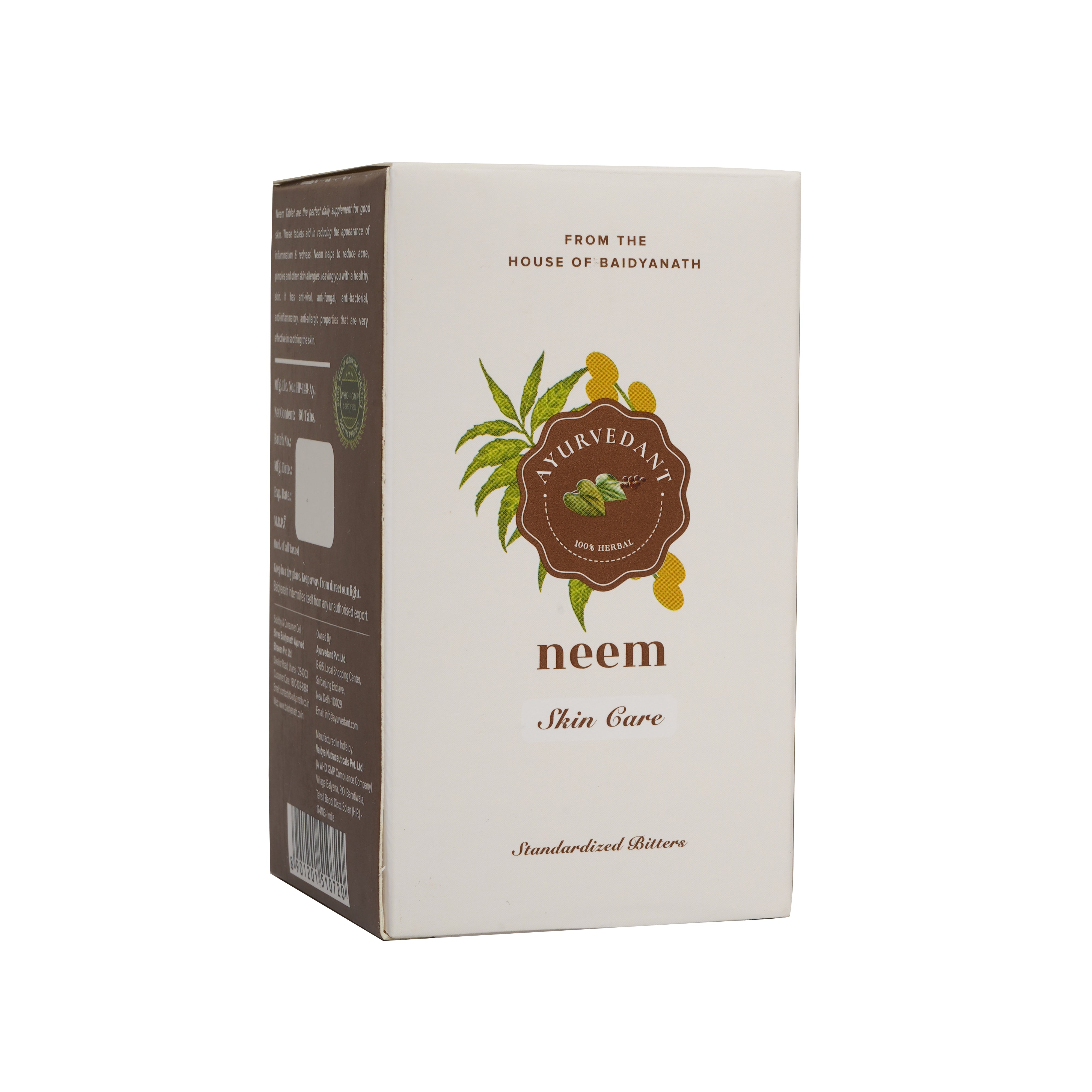 Baidyanath Jhansi Ayurvedant Neem Tablets - Distacart