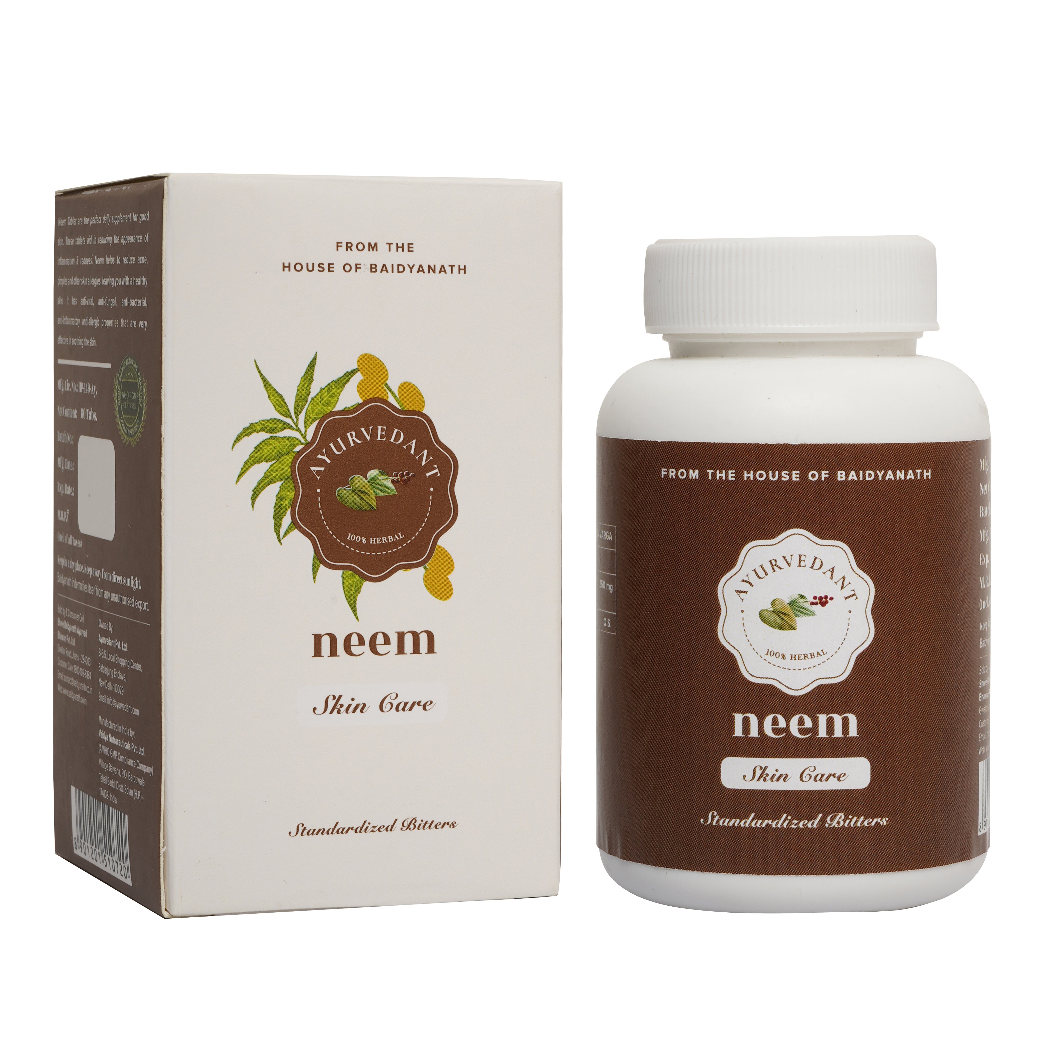 Baidyanath Jhansi Ayurvedant Neem Tablets - Distacart