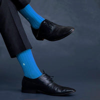 Thumbnail for Socksoho Luxury Men Socks Brash Blue