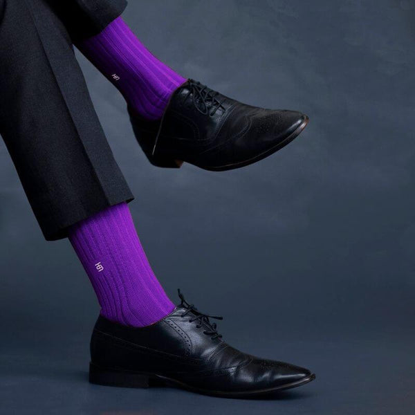 Socksoho Luxury Men Socks Resplendent Purple Socksoho Luxury Men Socks Resplendent Purple