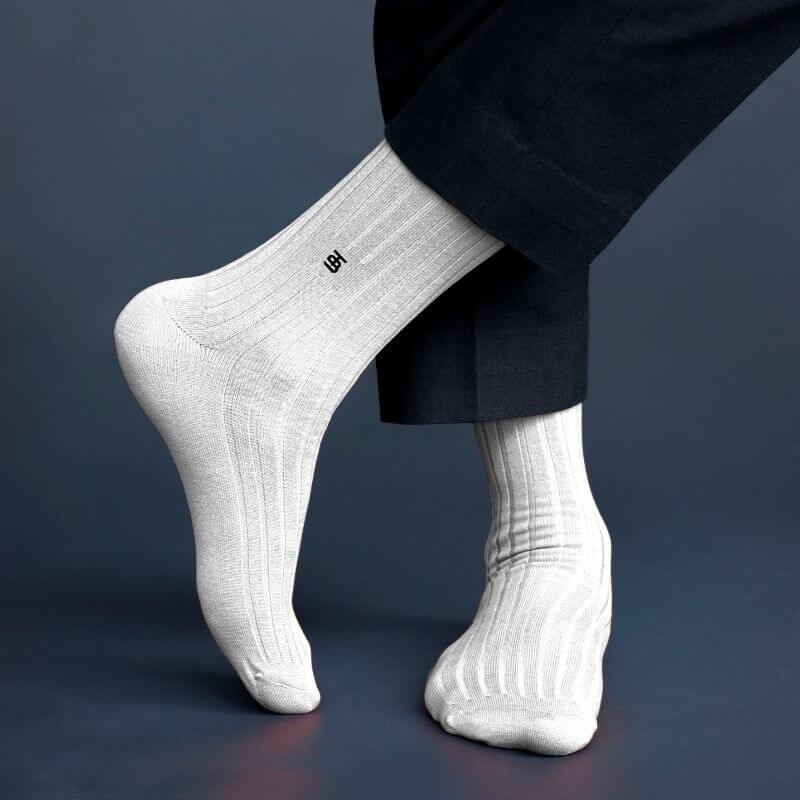 Socksoho Luxury Men Socks Ritzy Cream