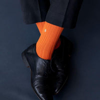 Thumbnail for Socksoho Luxury Men Socks Tangy Orange