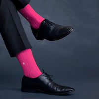 Thumbnail for Socksoho Luxury Men Socks Playful Pink