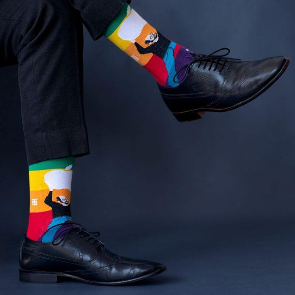Socksoho Luxury Men Socks Steve Jobs Edition