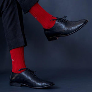 Socksoho Luxury Men Socks Sinful Red