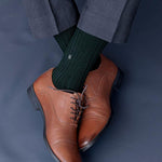 Thumbnail for Socksoho Luxury Men Socks Majestic Green