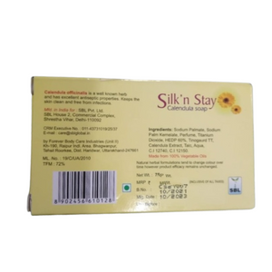 SBL Homeopathy Silk N Stay Antiseptic Calendula Soap - Distacart
