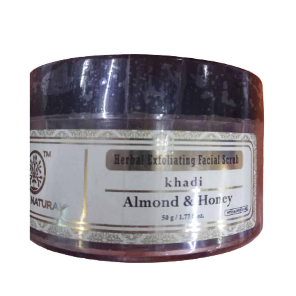 Khadi Natural Almond & Honey Exfoliating Facial Scrub - Distacart
