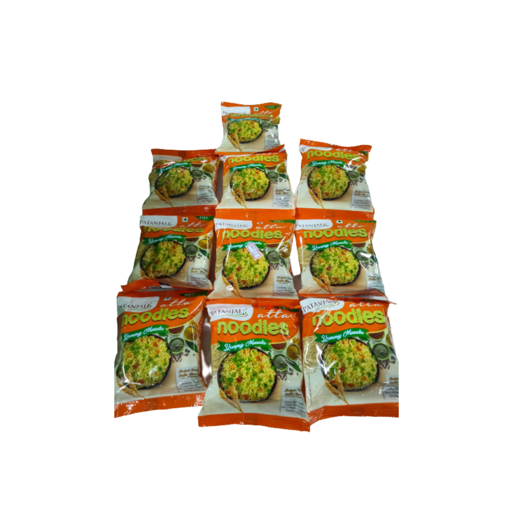 Patanjali Atta Noodles Yummy Masala (Pack of 10) - Distacart