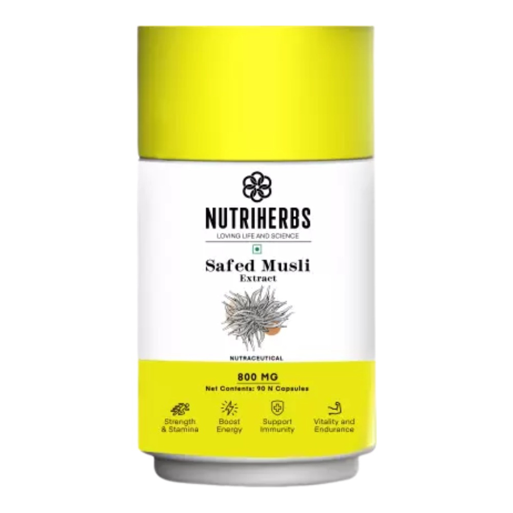 Nutriherbs Safed Musli Capsules - Distacart