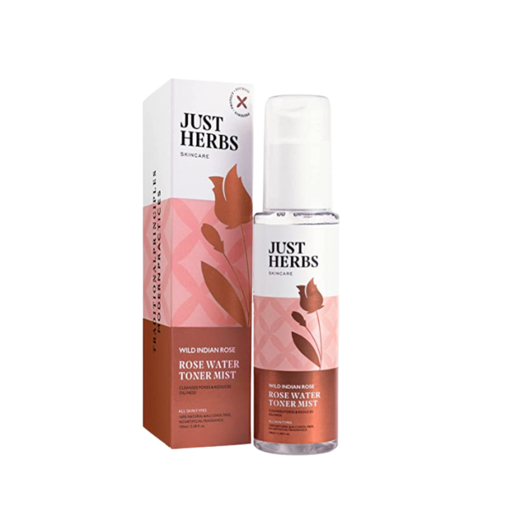 Just Herbs Steam Distilled Rose Water Facial Mist - Distacart