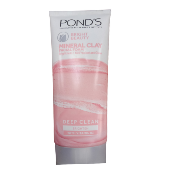 Ponds Bright Beauty Mineral Clay Facial Foam - Distacart