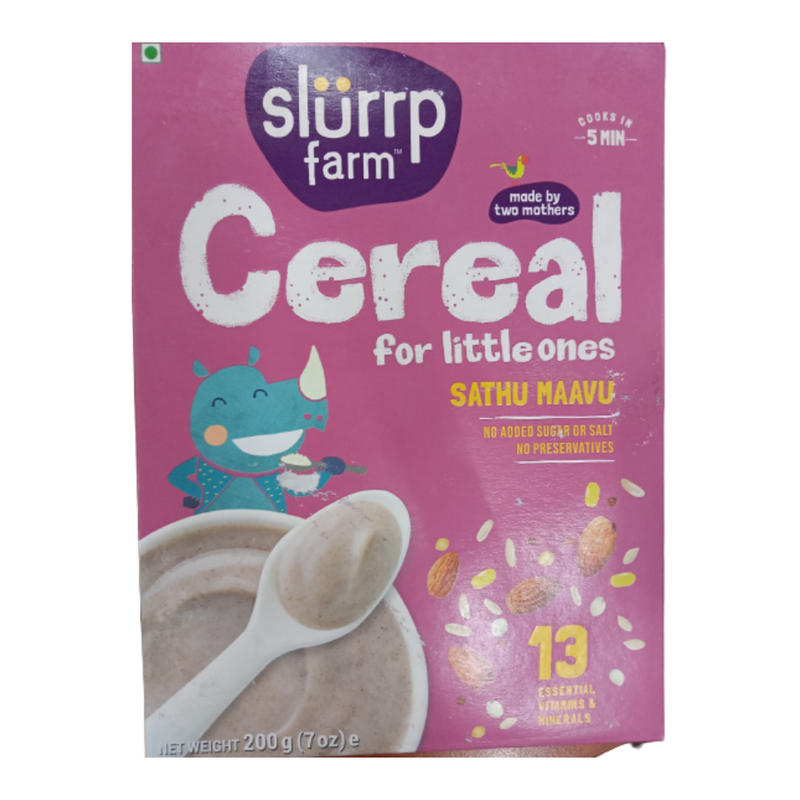 Slurrp Farm Sathu Maavu Cereal For Little Ones - Distacart