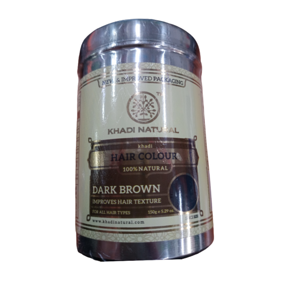 Khadi Natural Herbal Hair Colour Dark Brown - Distacart