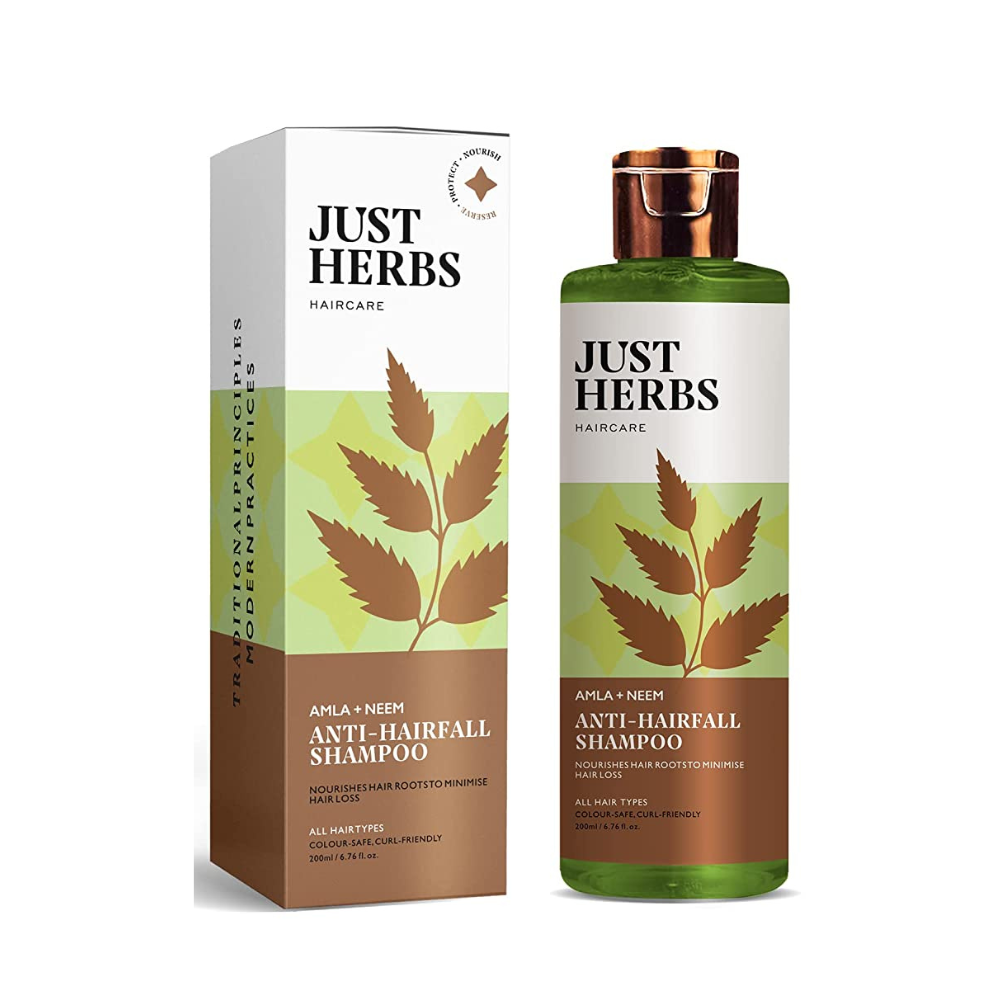 Just Herbs 8 in 1 Root Nourishing Amla Neem Shampoo - Distacart