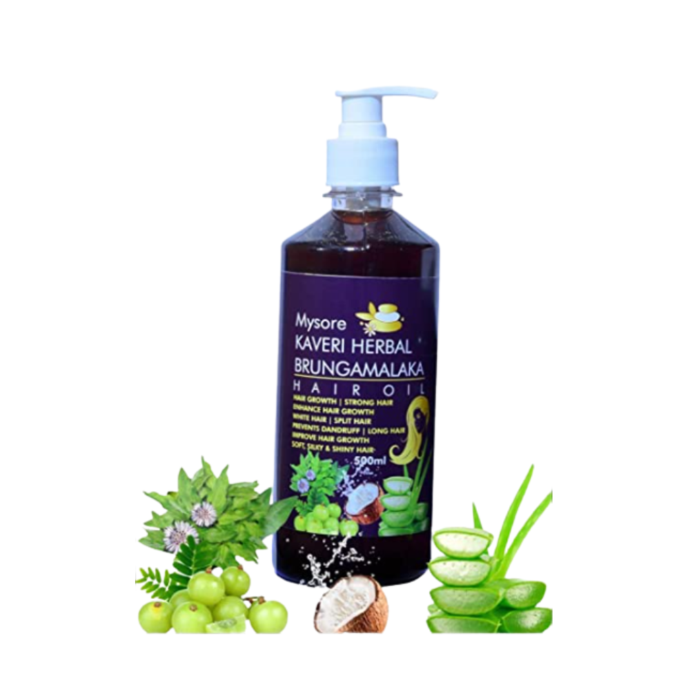 Mysore Kaveri Herbal Brungamalaka Hair Oil - Distacart