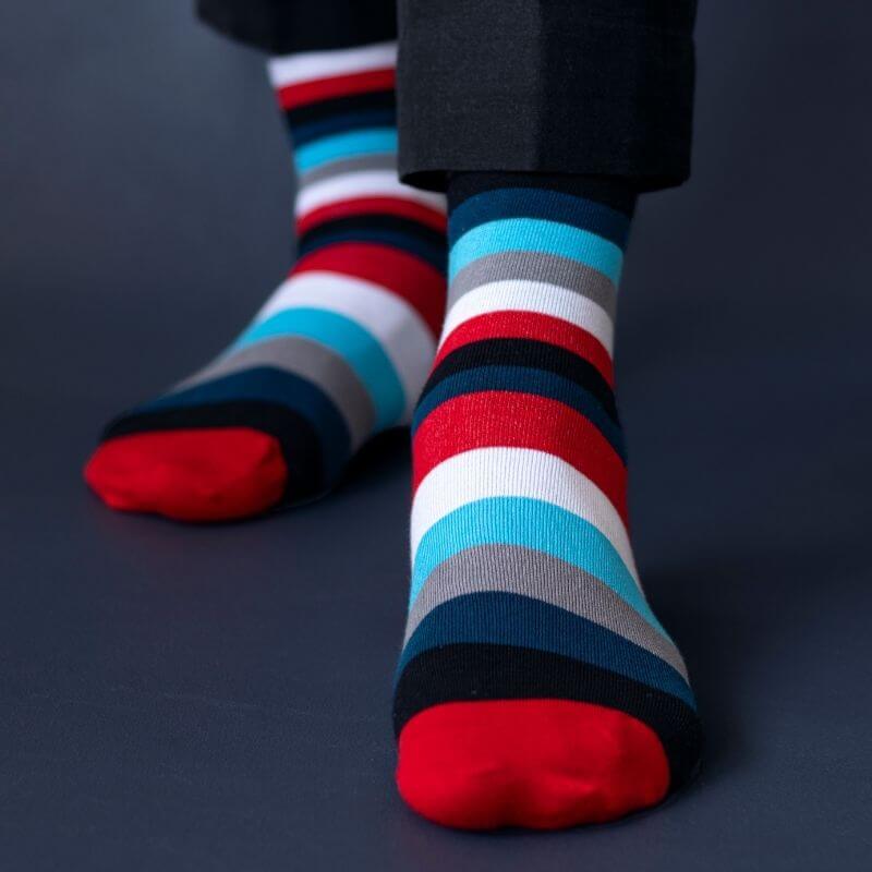 Socksoho Luxury Men Socks Stripe Giftbox