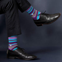 Thumbnail for Socksoho Luxury Men Socks Blueberry Edition