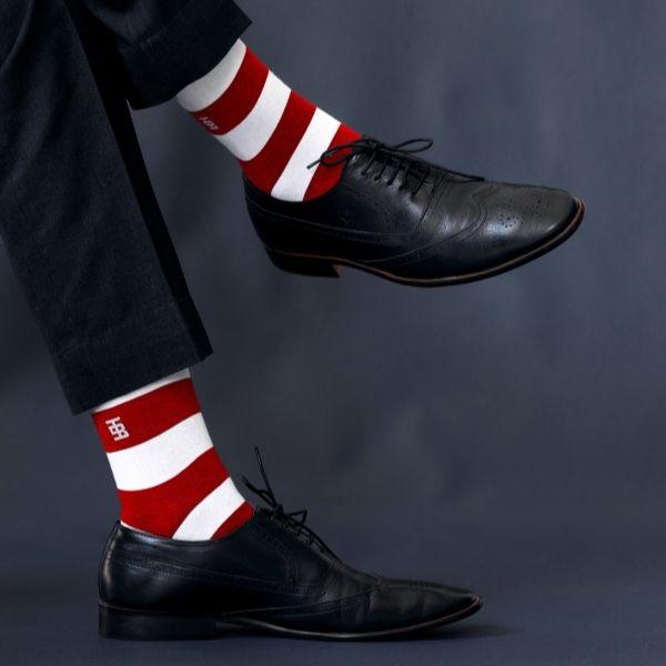 Socksoho Luxury Men Socks Cranberry Edition
