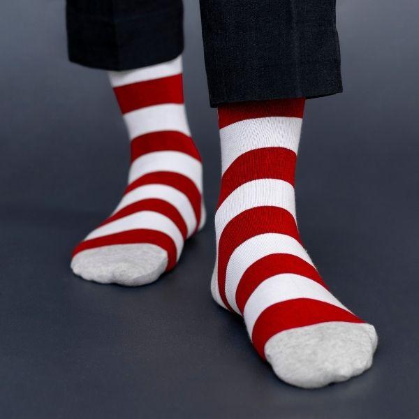 Socksoho Luxury Men Socks Cranberry Edition