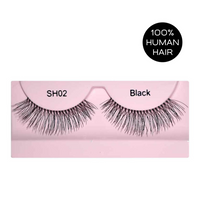 Thumbnail for Glamgals Hollywood-U.S.A Stylish Black Soft Thick Reusable False Eye Lashes For Women - Distacart