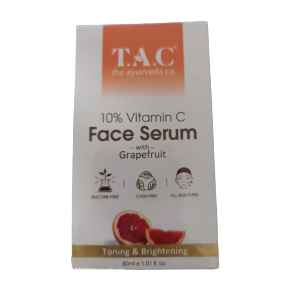 TAC - The Ayurveda Co. 15% Vitamin C Face Serum for Toning, Brightening & Glowing Skin For Women & Men - Distacart