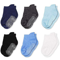 Thumbnail for AHC Baby Socks Anti Slip Anti Skid Soft Cotton Blended Ankle length Socks With Grip - Distacart