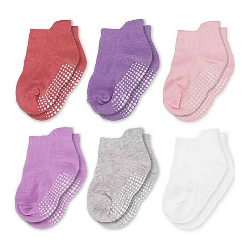 AHC Baby Socks Anti Slip Anti Skid Soft Cotton Blended Ankle length Socks With Grip - Distacart