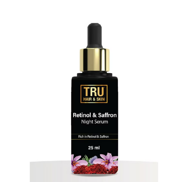 Tru Hair & Skin Retinol & Saffron Night Serum - Distacart