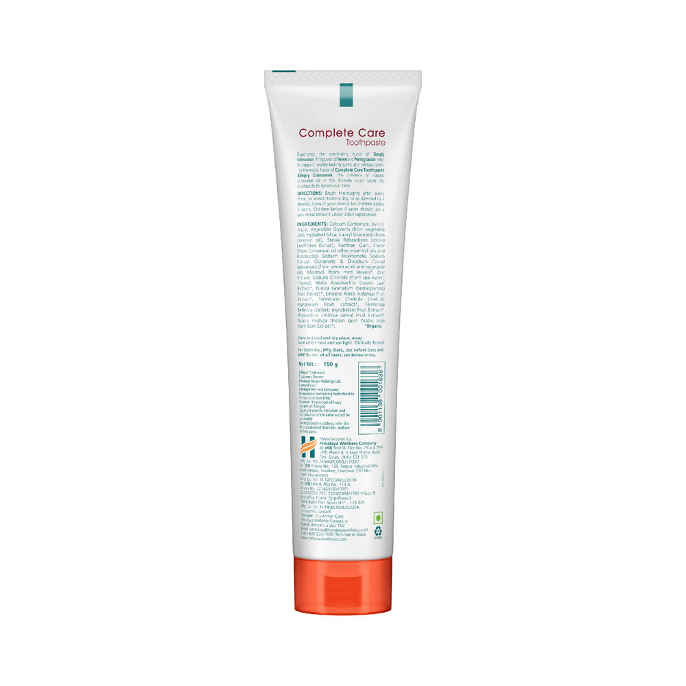 Himalaya Botanique Complete Care Toothpaste (Simply Cinnamon) - Distacart