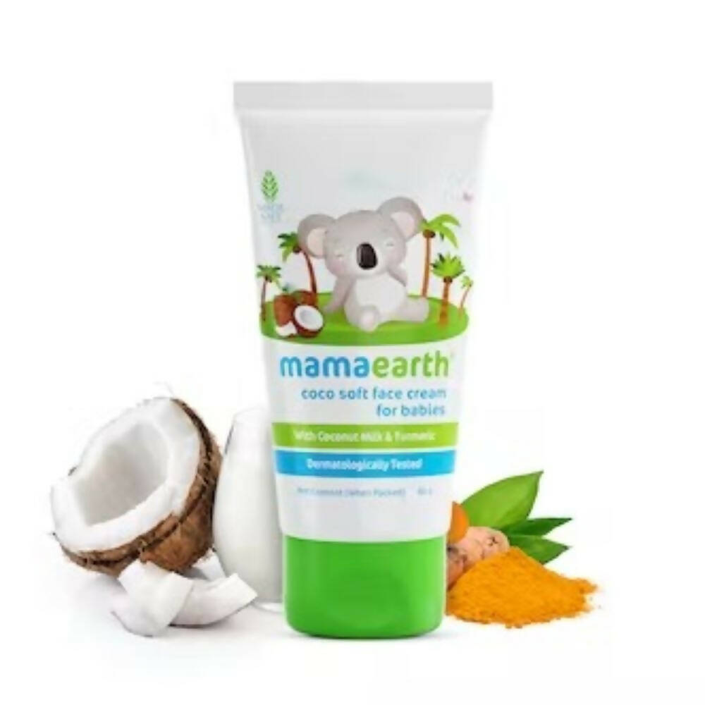 Mamaearth Coco Soft Face Cream With Coconut Milk & Turmeric For Babies - Distacart