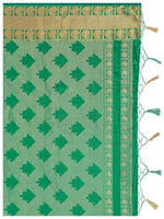 Thumbnail for Mimosa Women's Gold Kanchipuram Silk Saree - Distacart